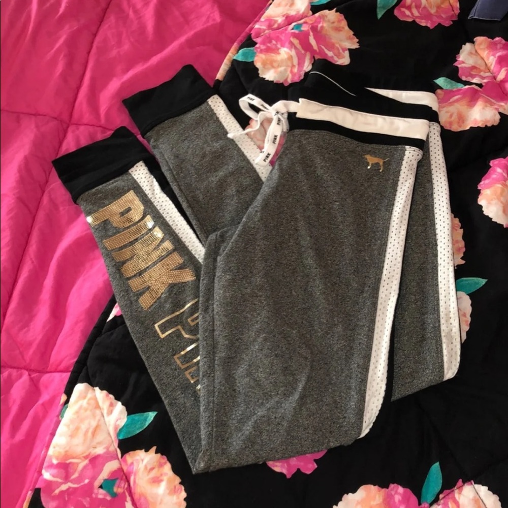 Pink Victoria’s Secret Bling Leggings